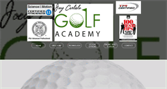 Desktop Screenshot of joeycarlislegolfacademy.com